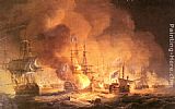 Battle of the Nile, August 1st 1798 at 10 pm by Thomas Luny